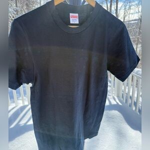 Supreme Black Blank T-Shirt Made In USA Size Small BNWOT
